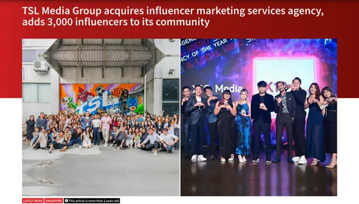 Coverage of the X10 Media acquisition by The Smart Local Media Group